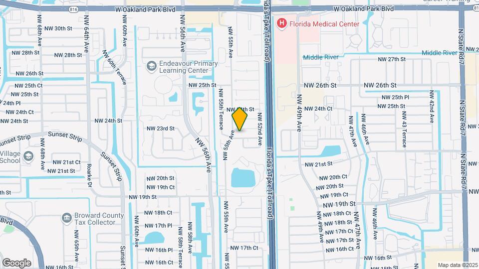 5417 NW 22nd St Map and Location Details