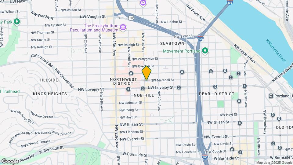 1034 NW 21st Ave Map and Location Details