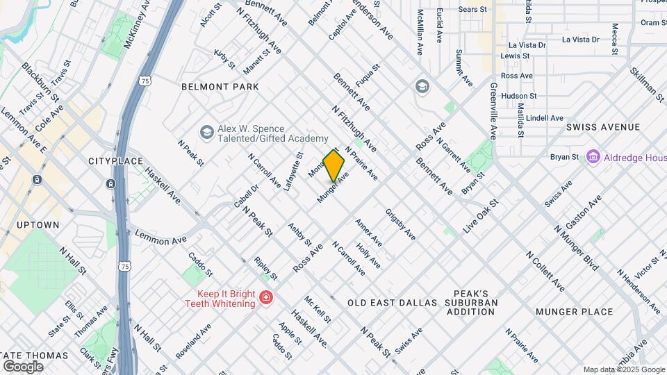 4620 Munger Ave Mapa y Detalles de la Ubicación