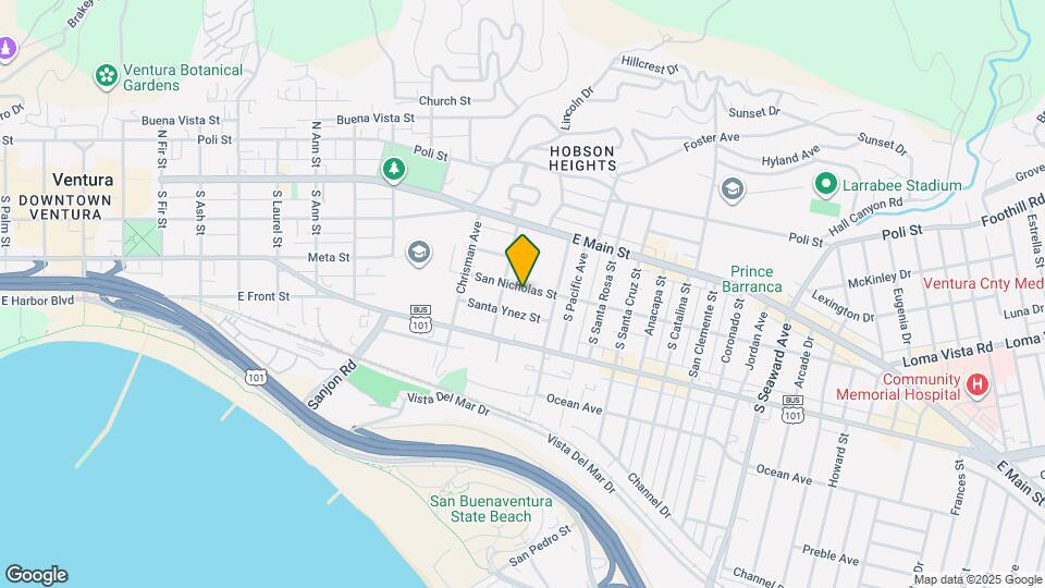 1666 San Nicholas St Mapa y Detalles de la Ubicación