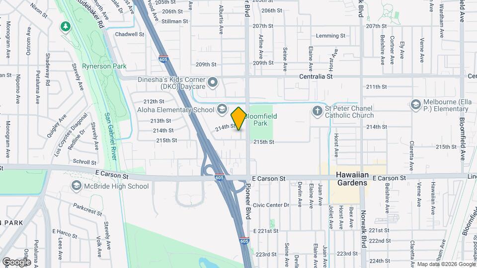 21417 Rossford Ave Map and Location Details