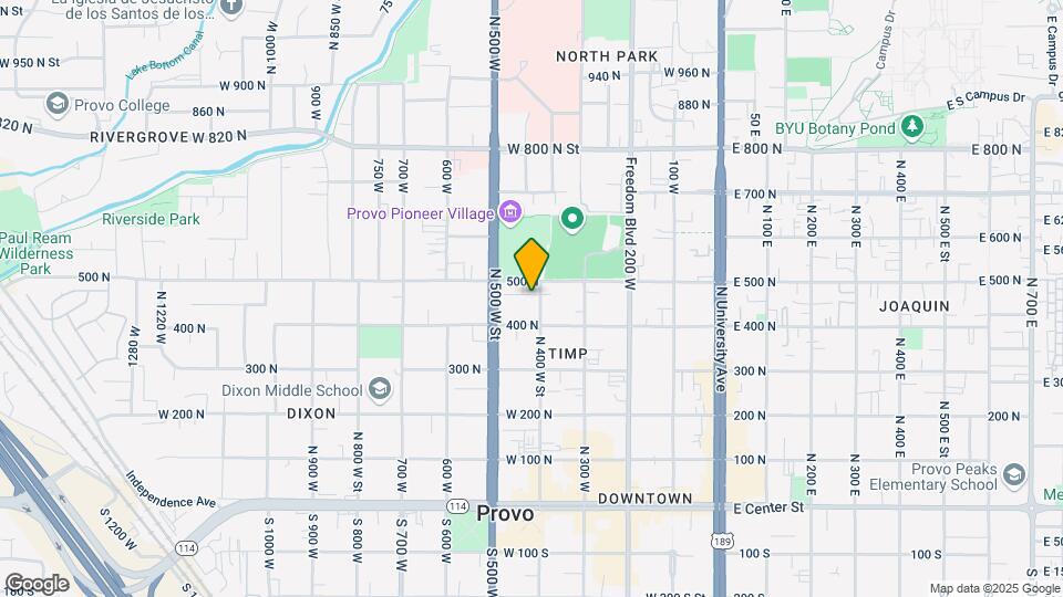 455 N 400 W St Map and Location Details