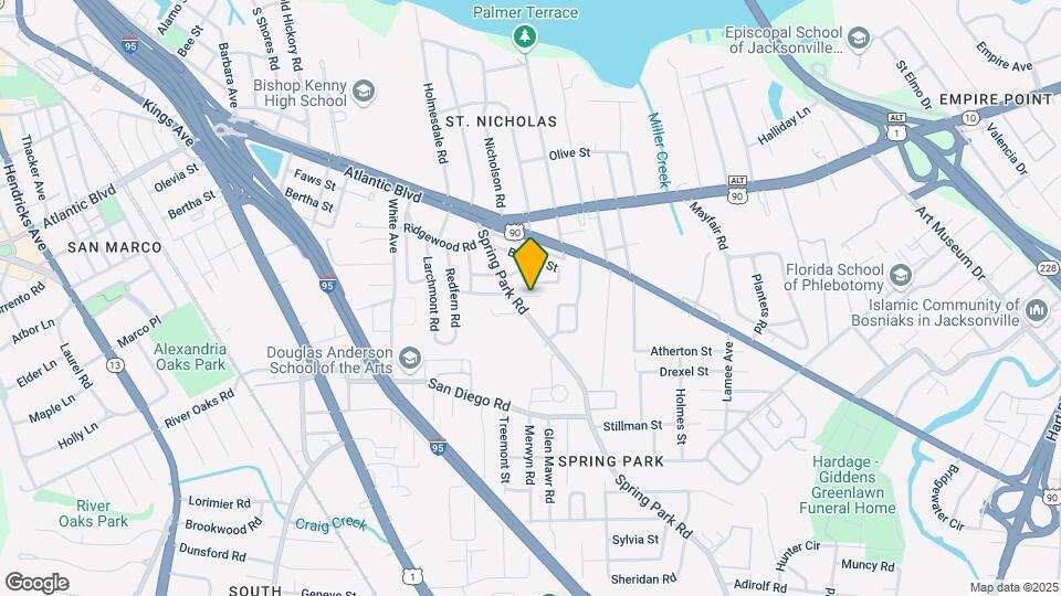 2207 Spring Park Rd Map and Location Details