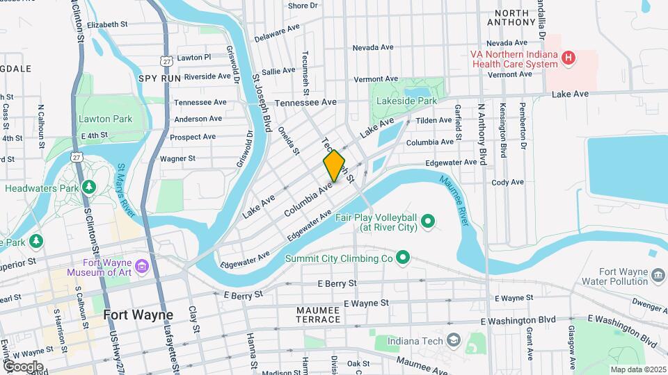 1114-1116 Columbia Ave Mapa y Detalles de la Ubicación