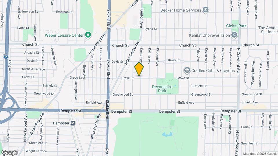 4604 Grove St, Unit N1 Map and Location Details