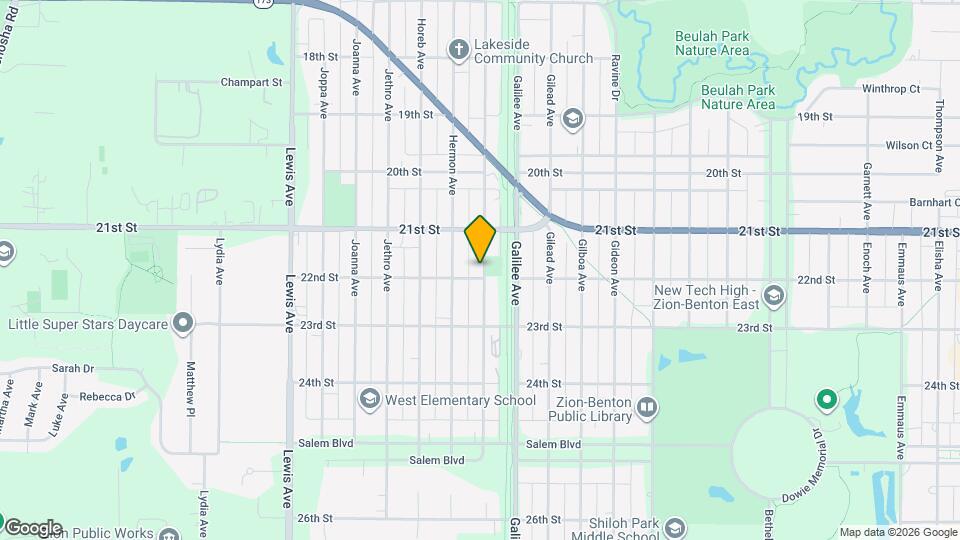 2164 Hebron Ave Map and Location Details