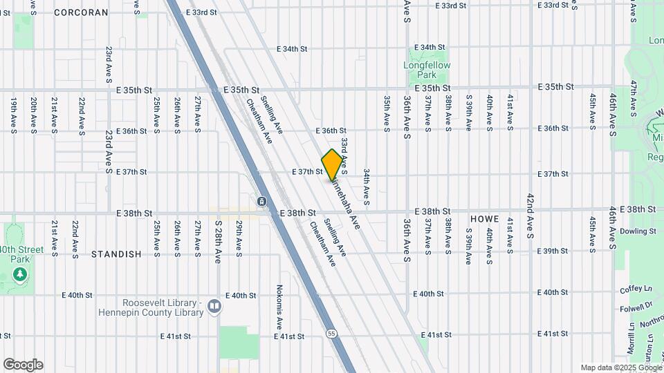 3720 Minnehaha Ave Map and Location Details