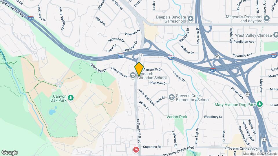 10560 N Foothill Blvd Map and Location Details