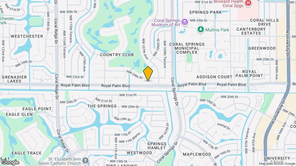 10789 Royal Palm Blvd Map and Location Details