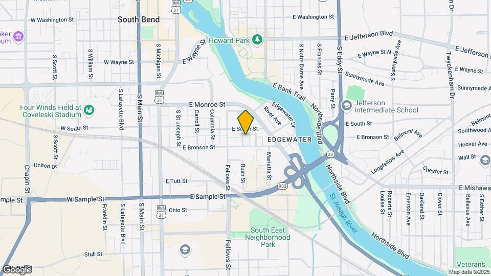 614 Rush St Map and Location Details