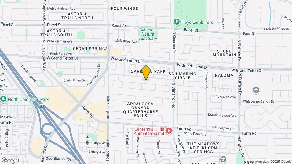 8240 Aurora Peak Ave Map and Location Details