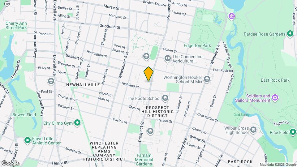 638 Prospect St Map and Location Details