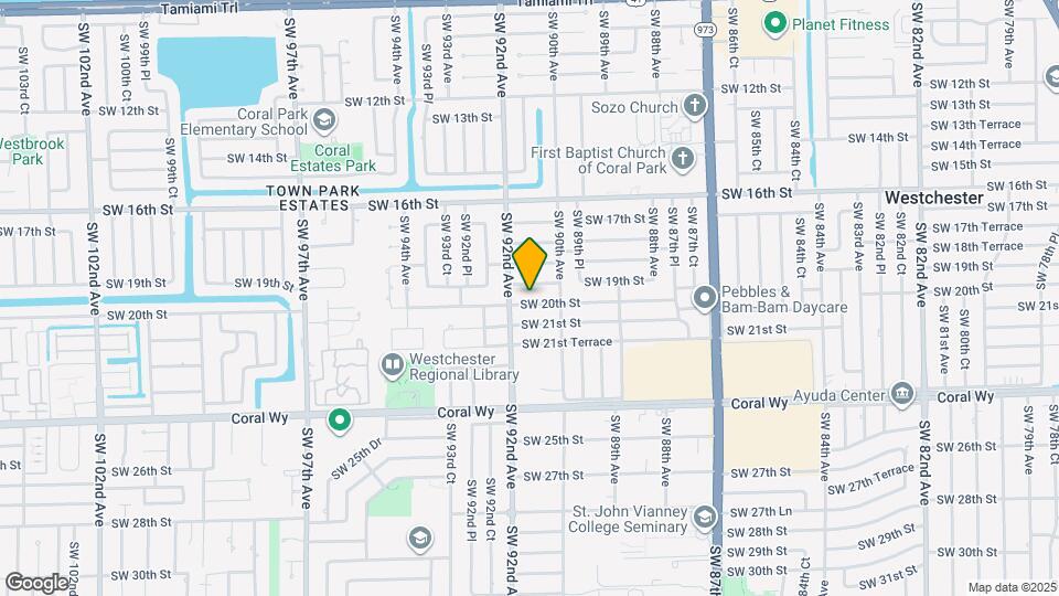 9111 SW 20th St Map and Location Details