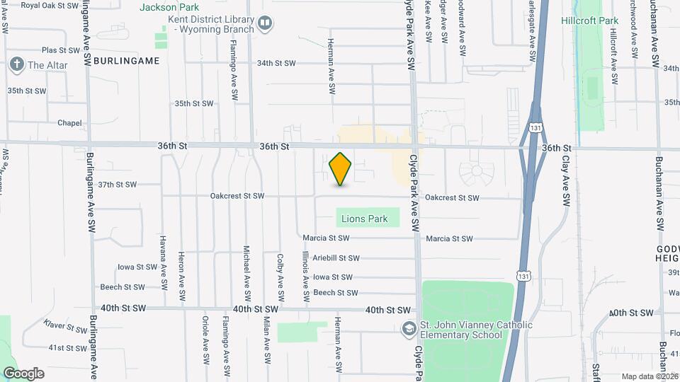 947 Oakcrest St SW Mapa y Detalles de la Ubicación