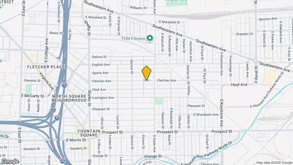1613 Fletcher Ave Map and Location Details