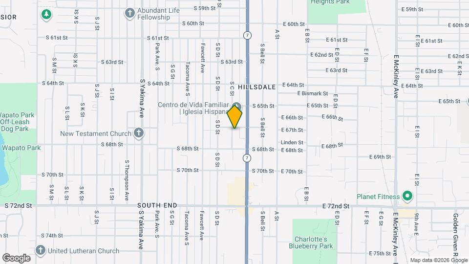 6701 S C St Map and Location Details