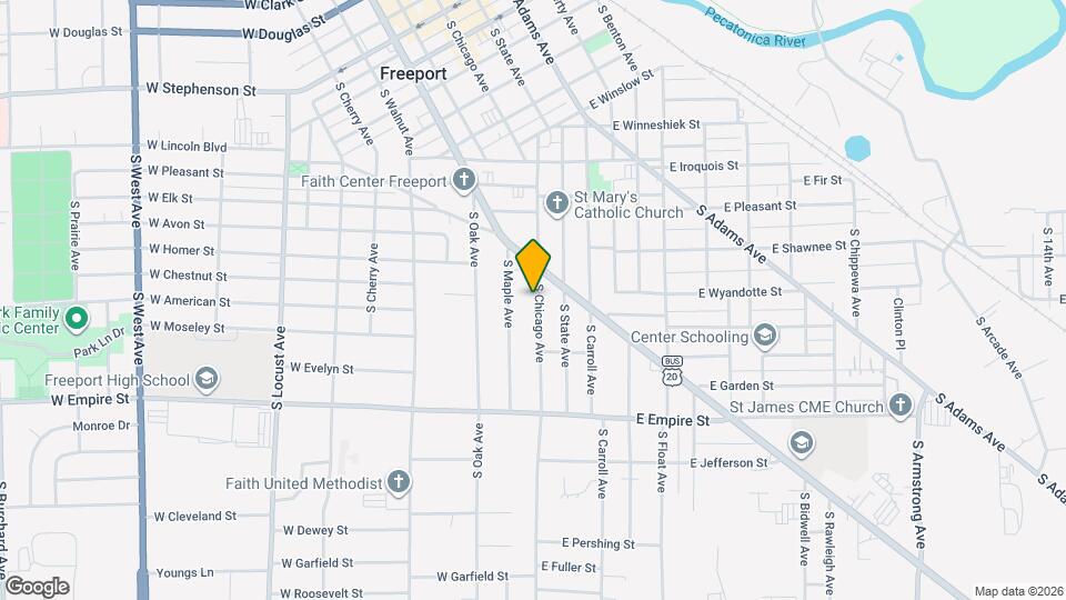 1002 S Chicago Ave Map and Location Details