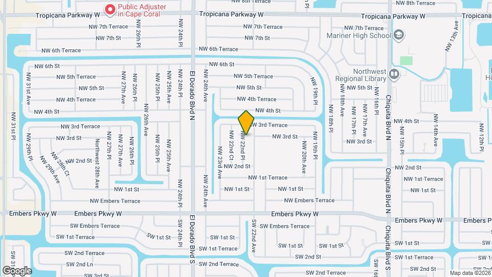 233 NW 22nd Pl Map and Location Details