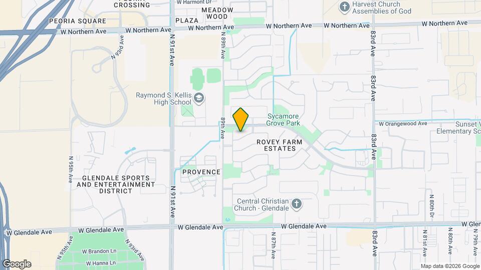 8806 W Gardenia Ave Map and Location Details