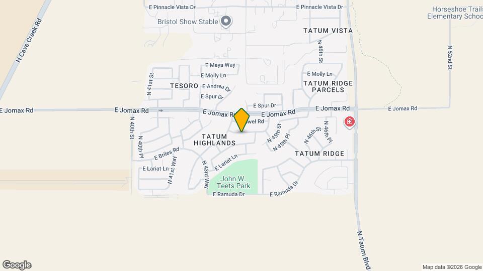 4331 E Tether Trail Map and Location Details