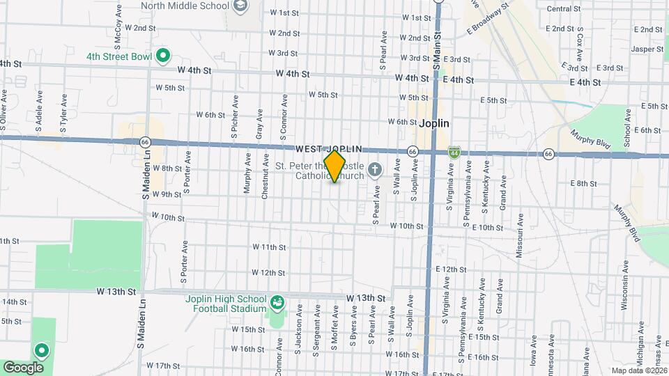 820 S Moffet Ave Map and Location Details