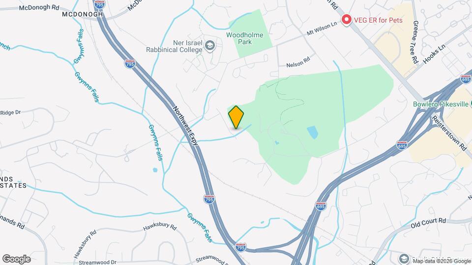 1705 Water Xing Rd Map and Location Details