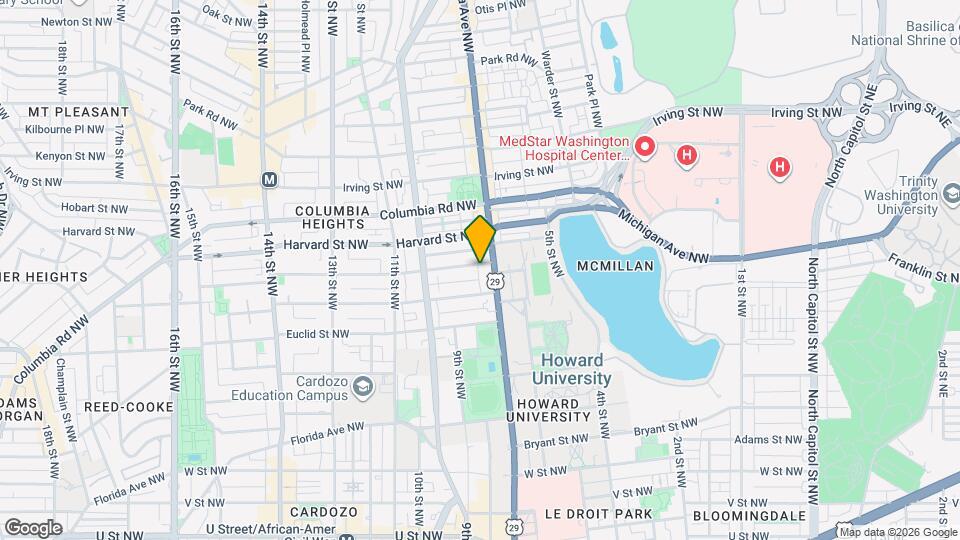 712 Girard St NW Map and Location Details