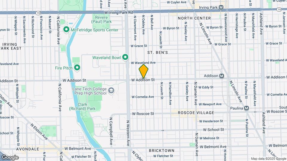 2301 W Addison St, Unit 2 Map and Location Details