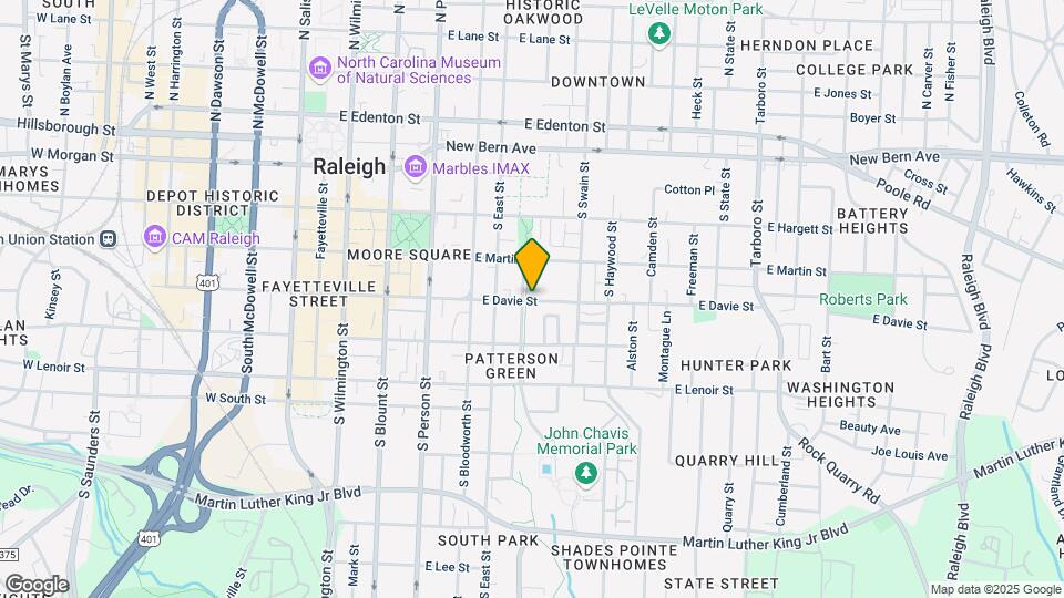 252 E Davie St Map and Location Details