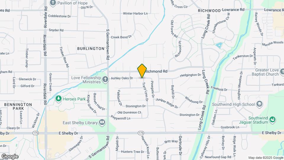 7375 Ashley Oaks Dr Map and Location Details