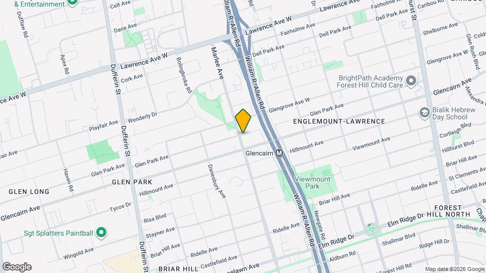 611 Marlee Ave Map and Location Details