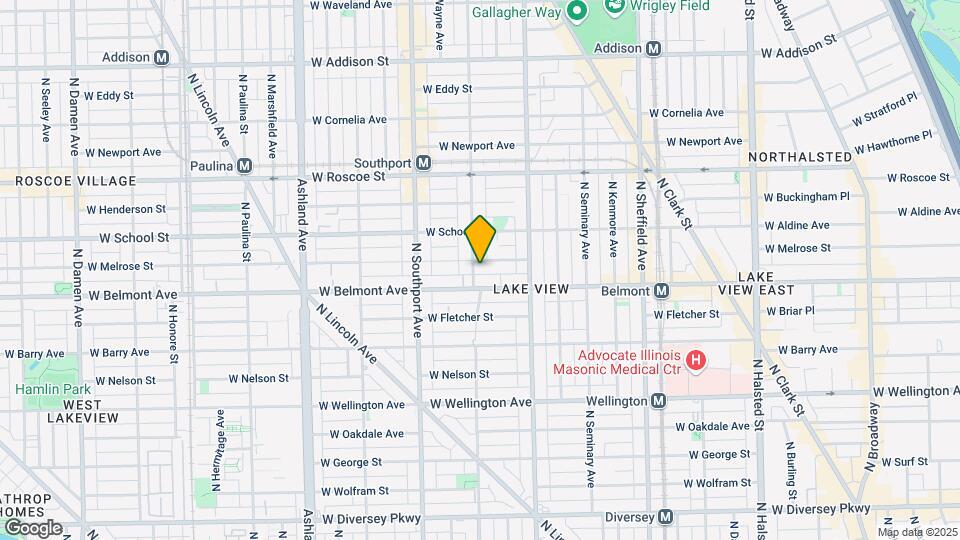 1249 W Melrose St Map and Location Details