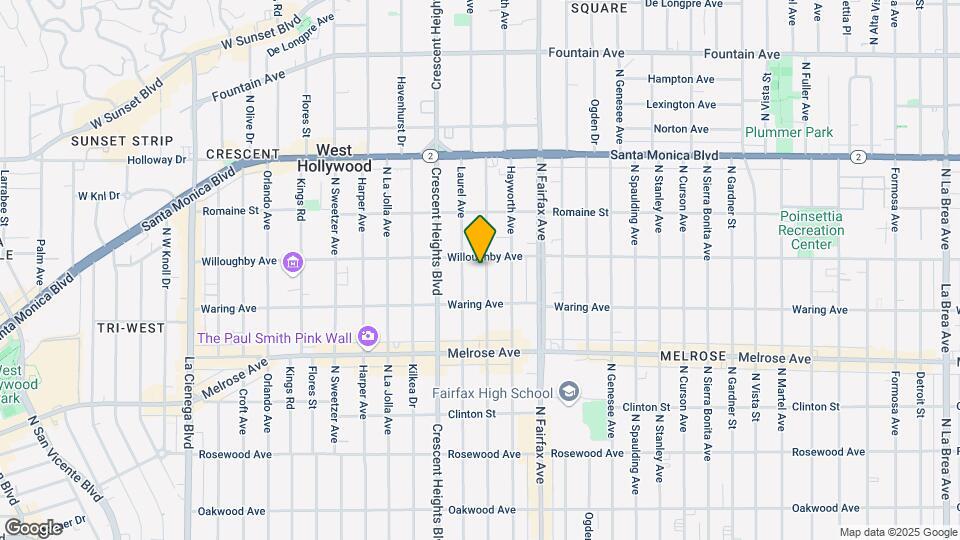 839 N Edinburgh Ave Mapa y Detalles de la Ubicación