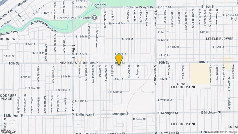 958 N Tuxedo St Map and Location Details
