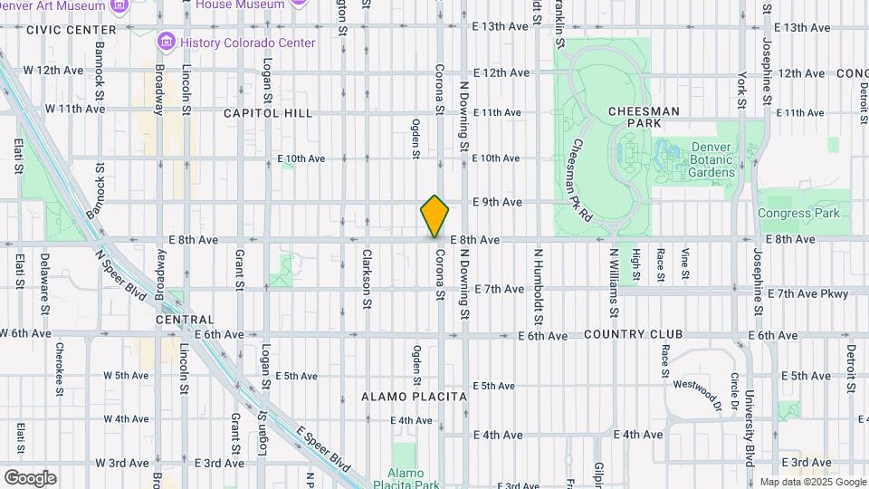 787 Corona St Map and Location Details