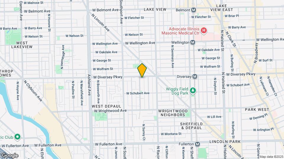 2749 N Lakewood Ave Map and Location Details