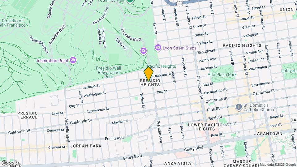 3324 Washington St Map and Location Details