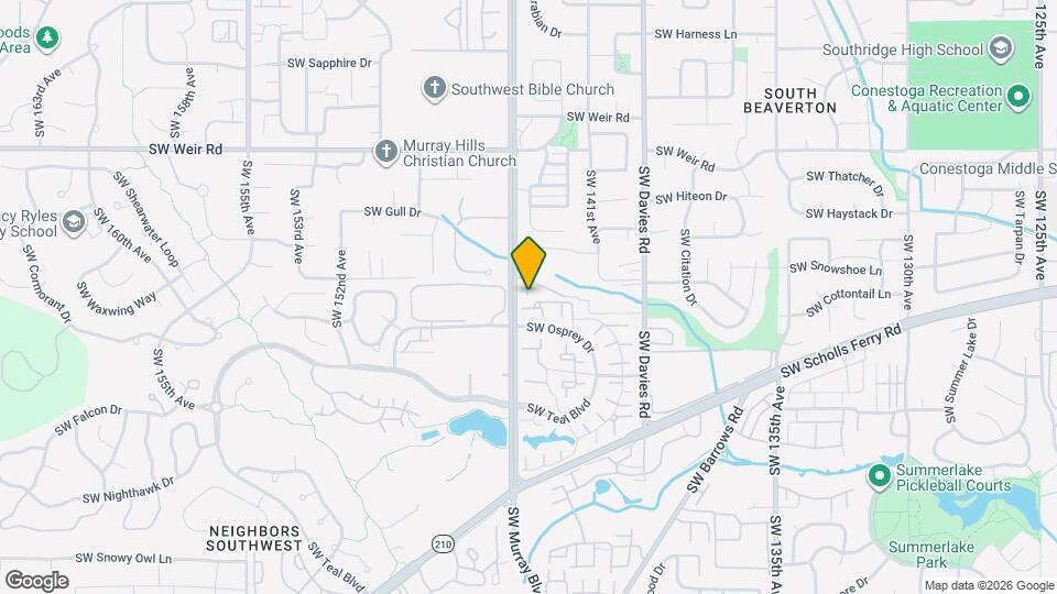 15045 SW Cougar Ln Mapa y Detalles de la Ubicación