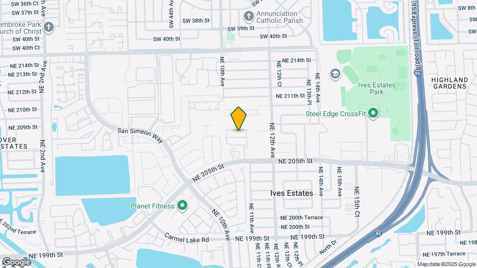 1034 NE 208th St Map and Location Details