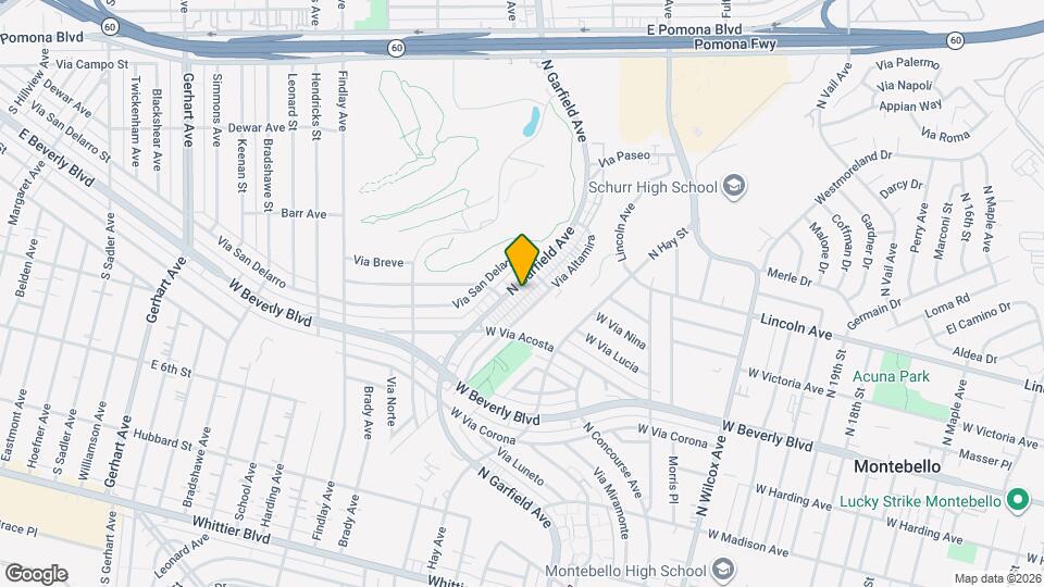 612 N Garfield Ave Map and Location Details