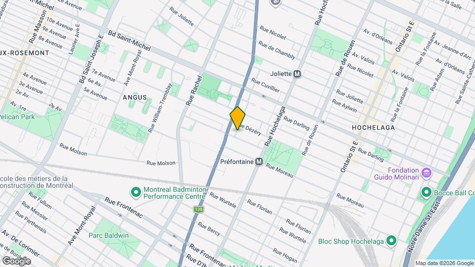 2695 Préfontaine Map and Location Details