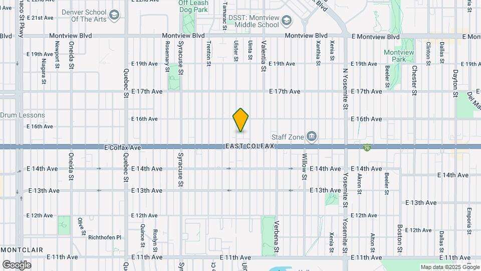 1526 Ulster St Map and Location Details
