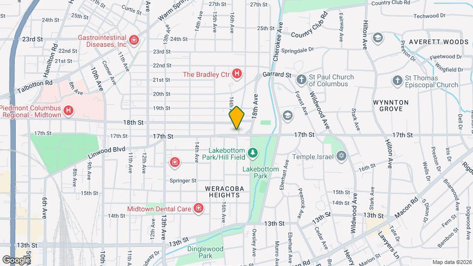 1625 17th St Map and Location Details