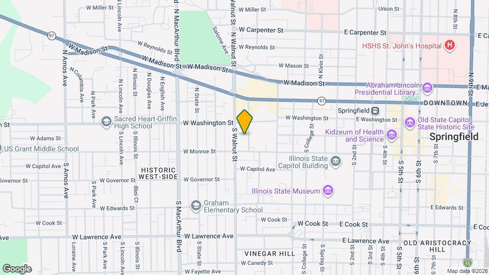 205 S Parker Ave Map and Location Details