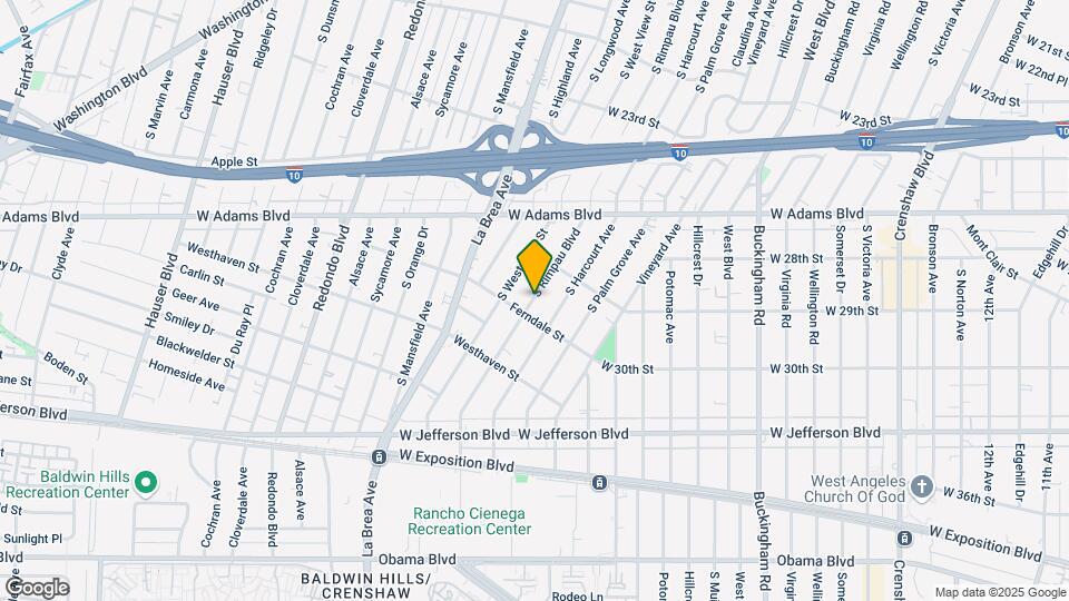 2742 S Rimpau Blvd Map and Location Details