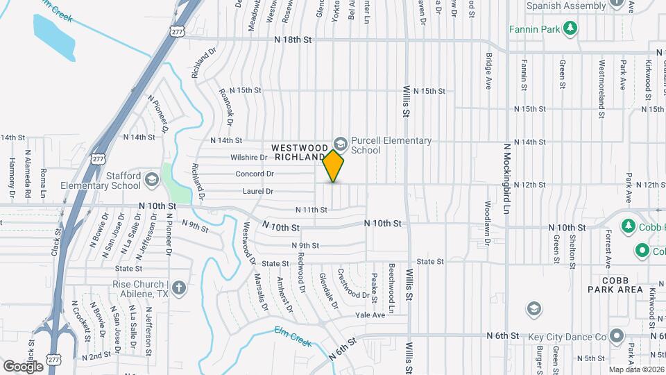 1197 Yorktown Dr Map and Location Details