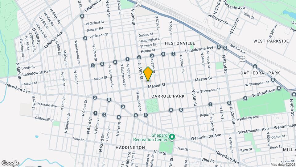 1415 N Hobart St Map and Location Details