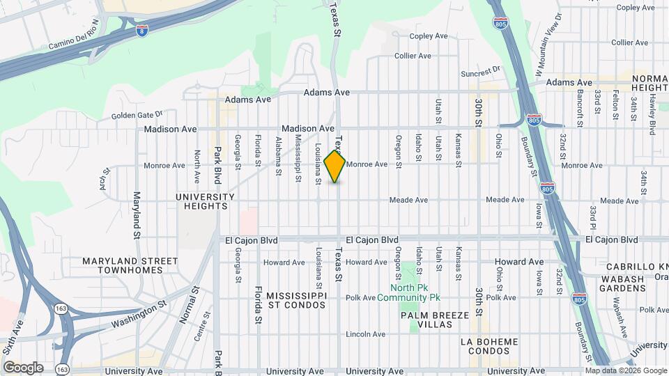 4424 Texas St Map and Location Details