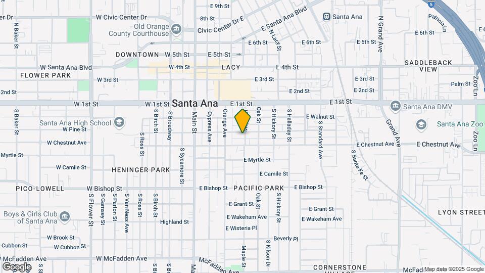 336 E Pine St Mapa y Detalles de la Ubicación