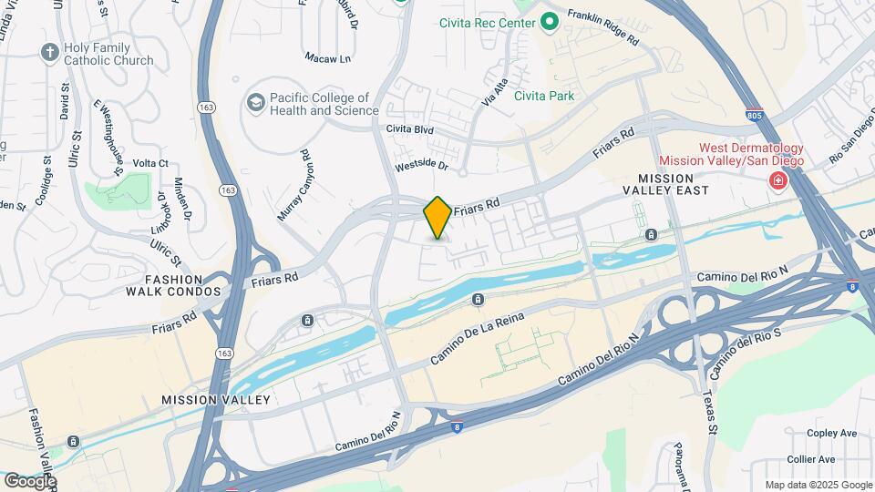 7979 Mission Center Ct, Unit D Map and Location Details